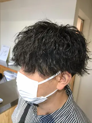 パーマ メンズ メンズブリーチカラー /パーマ ごーた立川のヘアスタイル