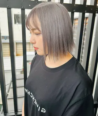 ミディアム カラー 山﨑 大暉【ダブルカラー】のヘアスタイル