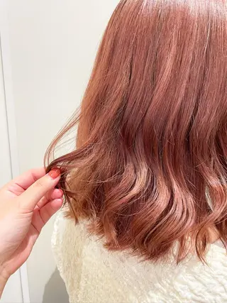 セミロング カラー シールエクステ横浜 🐏☁️miminaのヘアスタイル