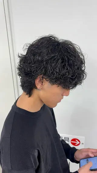ショート パーマ メンズ 名古屋メンズパーマ /松井生のヘアスタイル