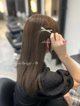 カラー 透明感カラー୨୧ 松山理桜🩰˖ ࣪⊹のヘアスタイル