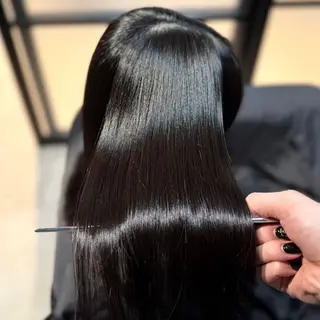 ロング カラー 髪質改善Ⅰ透明感 艶カラーⅠたつやのヘアスタイル