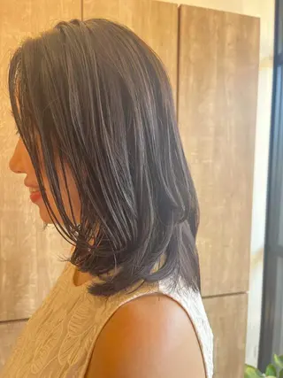 セミロング カラー RAPTURE 上小田井のヘアスタイル