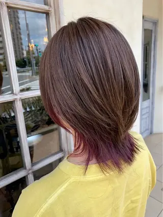 ミディアム amie by afloatのヘアスタイル