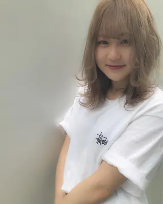 ミディアム カラー 髪質改善🌟 TAKERUのヘアスタイル