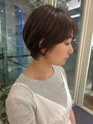 ショート 暖色カラー 奥村陽花のヘアスタイル