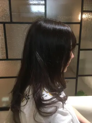 ロング カラー 安永 涼のヘアスタイル