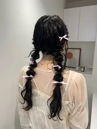 ヘアアレンジ アレンジ/ブラウン カラー HARU🕯のヘアスタイル