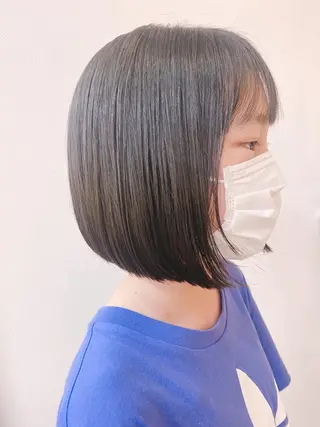 ミディアム キッズ 宇賀 芹加のヘアスタイル