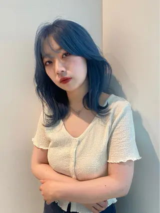 ミディアム カラー mai / linoah˚✧のヘアスタイル