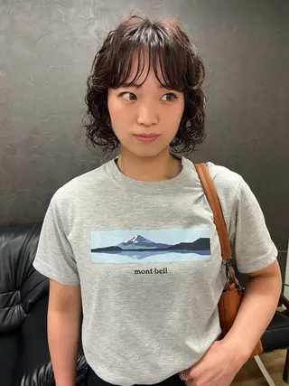 ショート パーマ nono/パーマ /顔まわりカット🐈のヘアスタイル