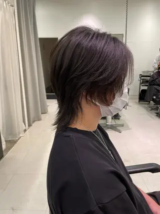 ミディアム メンズ 🐺ウルフ/レイヤー カット/高嶋湧大のヘアスタイル