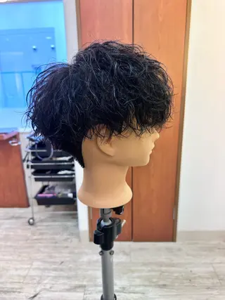 ショート パーマ 大前 吏央のヘアスタイル