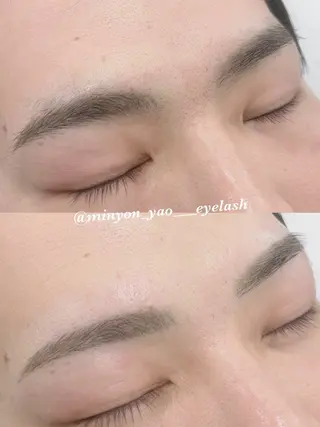 メンズ アイブロウ ミニョン八尾所属・ミニョン八尾 💎MOMOKAのマツエク・マツパデザイン