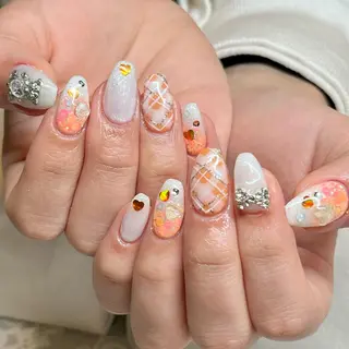 ショート カラー ネイル 森 瑞紀のネイルデザイン