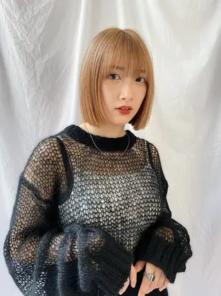 ショート カラー パーマ TYCHE GINZA所属・🍃服部 雅哉🍃銀座◎のヘアスタイル