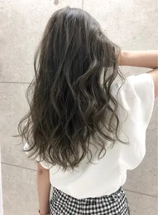 ロング カラー 透明感カラー ブリーチ/ 大村勇人のヘアスタイル