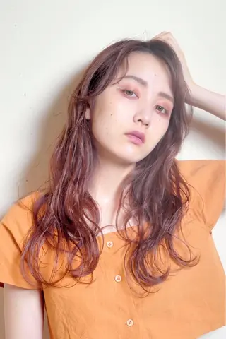 セミロング 酸性ストレート 髪質改善のヘアスタイル