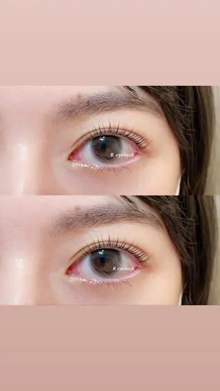 ミディアム カラー パーマ ヘアアレンジ メンズ キッズ ネイル マツエク・マツパ アイブロウ 𝑹 eyelashのマツエク・マツパデザイン