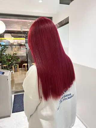 ロング カラー 薄田 珠美のヘアスタイル