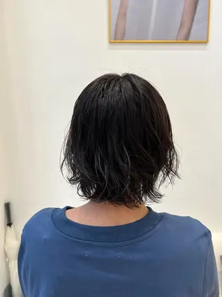 ショート カラー パーマ 堀井 凌平のヘアスタイル