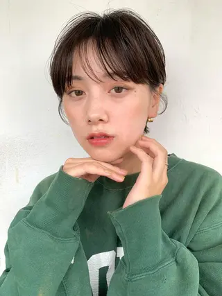 ショート 🌿似合わせ透明感 カラー松本朋幸🌿のヘアスタイル