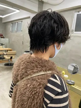 ショート カラー パーマ 無料カットモデル募集 🌱ひょうがのヘアスタイル