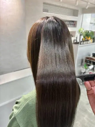 セミロング カラー 艶髪∕髪質改善カラー 👑ＫＹＯＫＡのヘアスタイル