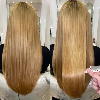 ロング ダメージレス 桧山店長のヘアスタイル