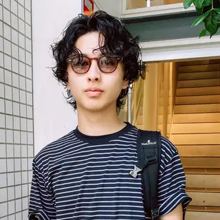 ショート パーマ メンズ ボブ特化美容師/ ボブパーマ/ミツイのヘアスタイル