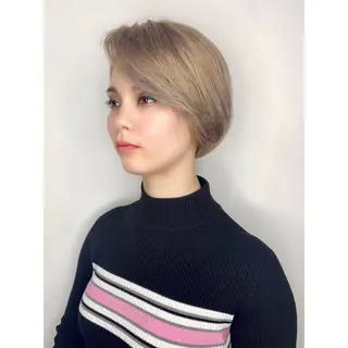 ショート カラー 牧野美波💎ショート ヘア/カット/天神のヘアスタイル
