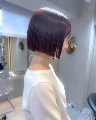 ショート カラー ♥️ボブ韓国風ヘア ♥️久保田夢美のヘアスタイル