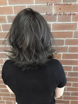 ミディアム カラー パーマ カラー/髪質改善スペ シャリスト宮本 伸一のヘアスタイル