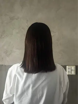 ミディアム ヒグチ ハルナのヘアスタイル