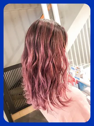 セミロング カラー レイヤーカット× 髪質改善たもりのヘアスタイル