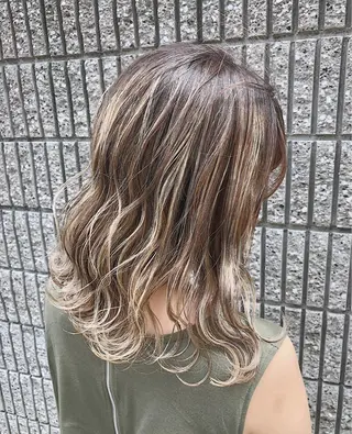ミディアム カラー ノンダメージ髪質改善 カラー💎/KURAのヘアスタイル
