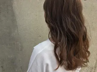 ロング カラー ヘアアレンジ タナカ タクヤのヘアスタイル