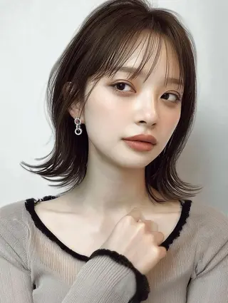 ミディアム 砂澤 瞳のヘアスタイル