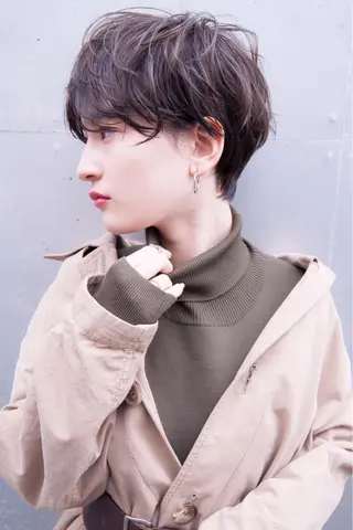 ショート ダブルカラー🤍 髪質改善／原島のヘアスタイル