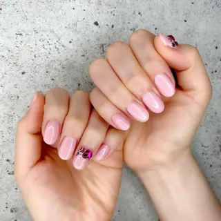 ミディアム カラー パーマ ヘアアレンジ メンズ キッズ ネイル マツエク・マツパ アイブロウ Salon Ｋのネイルデザイン