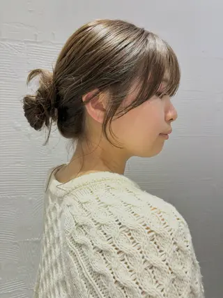 カラー ヘアアレンジ 杉水 葉月のヘアスタイル
