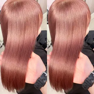 ロング カラー SHIN/レイヤー カット×クロスパーマのヘアスタイル