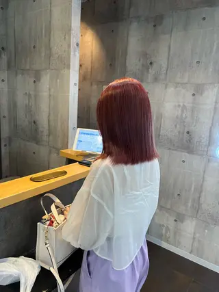ミディアム 透明感ハイトーン カラー🦋🌧希咲のヘアスタイル