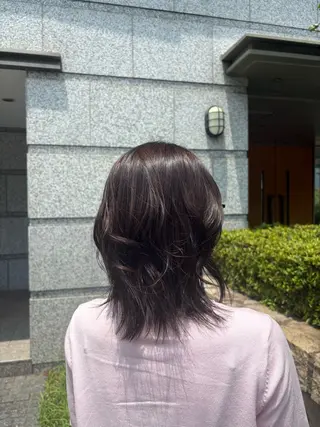 カラー 🌿ボブ/暖色/ 艶カラー/Rukiのヘアスタイル