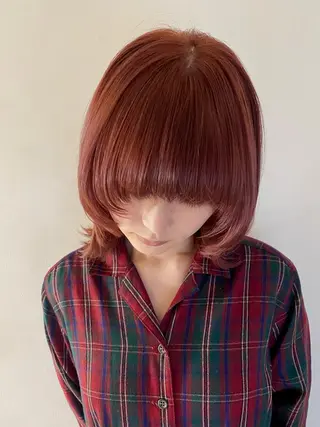 ミディアム カラー 千 田のヘアスタイル