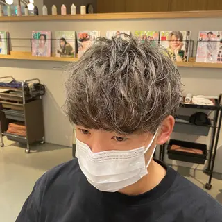 ショート カラー メンズ 梅田茶屋町メンズ 専門美容師 山元一平のヘアスタイル