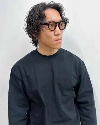 ショート パーマ 似合わせカット ケアパーマ喜来雅由のヘアスタイル