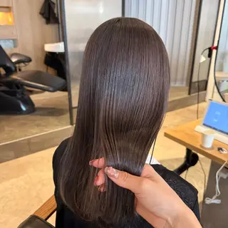 セミロング カラー 💘韓国レイヤー上 品カラーruru💘のヘアスタイル