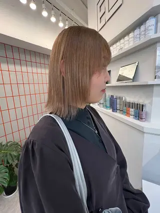 ミディアム 💍モテる艶髪 透明感カラー💖のヘアスタイル