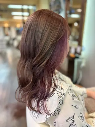 セミロング カラー ヘアアレンジ メンズ 加藤 瑠美のヘアスタイル